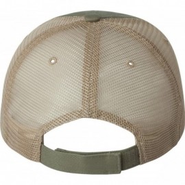 Baseball Caps Mega Cap 6887 - Organic Cotton/Mesh Cap Olive/Khaki - CS11DU5MK9X $7.13