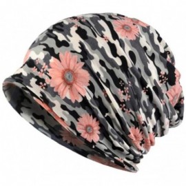 Skullies & Beanies Chemo Cancer Sleep Scarf Hat Cap Cotton Beanie Lace Flower Printed Hair Cover Wrap Turban Headwear - CZ196...