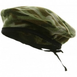 Berets Camo Fleece Beret - Green - CQ18GZ57G84 $12.73