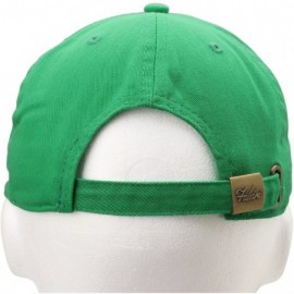 Baseball Caps Classic Baseball Cap Dad Hat 100% Cotton Soft Adjustable Size - Kelly Green - C211AT3X8FD $9.12