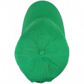 Baseball Caps Classic Baseball Cap Dad Hat 100% Cotton Soft Adjustable Size - Kelly Green - C211AT3X8FD $9.12