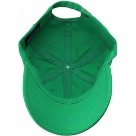 Baseball Caps Classic Baseball Cap Dad Hat 100% Cotton Soft Adjustable Size - Kelly Green - C211AT3X8FD $9.12