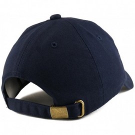 Baseball Caps World's Best Dad Embroidered Low Profile Soft Cotton Dad Hat Cap - Navy - CQ18DD5659D $22.58