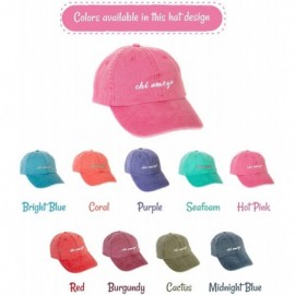 Baseball Caps Chi Omega (N) Sorority Baseball Hat Cap Cursive Name Font chi o - Hot Pink - CT189D926A0 $24.60