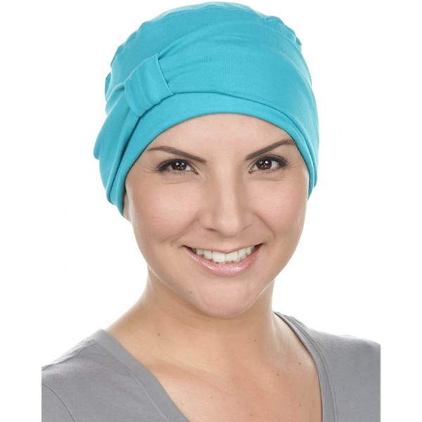 Headbands Double Layered Comfort Cotton Chemo Sleep Cap & Headband Beanie Hat Turban for Cancer - CW1254R48KN $18.16