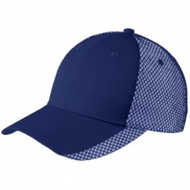 Skullies & Beanies Port Authority?C923 Two Color Mesh Back Cap - Royal/ White - CL12BX2LGUX $11.09