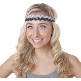Headbands Women's Bling Glitter Adjustable No Slip Bulk Headbands Gift Sets 10pk - Wave Bold & Pastel 10pk - C812ID6YL3V $28.65
