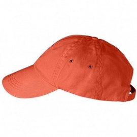 Baseball Caps Womens Solid Low-Profile Twill Cap (156) -BURNT ORANGE -One - CM114JCEPB7 $9.25