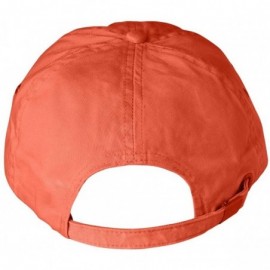 Baseball Caps Womens Solid Low-Profile Twill Cap (156) -BURNT ORANGE -One - CM114JCEPB7 $9.25