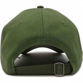 Baseball Caps Custom Embroidered Hats Dad Caps Love Stitched Logo Hat - Olive - C018M7X63LE $8.46