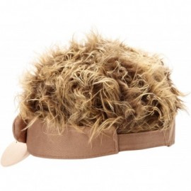 Baseball Caps Big Boys' Flair Hair Visor Lion Face - Brown - Monkey Face - CR11FMNMCMB $10.83