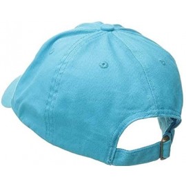 Baseball Caps Twill Cap for Men and Women Baseball Cap Softball Hat with Pre Curved Brim - Turquoise - CK128K25VYB $8.52