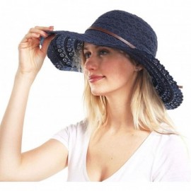 Sun Hats Womens Beach Sun Straw Hat- Floppy Beach hat & Wide Brim Braided Sun Hat - UPF 50+ Maximum Sun Protection - CS194K79...