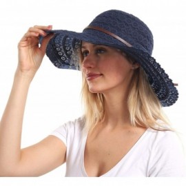 Sun Hats Womens Beach Sun Straw Hat- Floppy Beach hat & Wide Brim Braided Sun Hat - UPF 50+ Maximum Sun Protection - CS194K79...