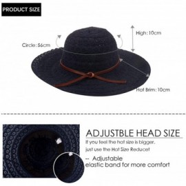 Sun Hats Womens Beach Sun Straw Hat- Floppy Beach hat & Wide Brim Braided Sun Hat - UPF 50+ Maximum Sun Protection - CS194K79...