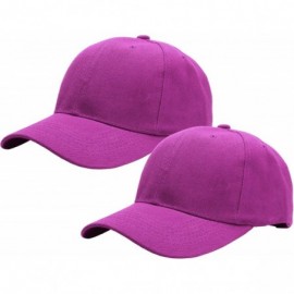 Baseball Caps 2pcs Baseball Cap for Men Women Adjustable Size Perfect for Outdoor Activities - Fuchsia/Fuchsia - CO195CZSWK9 ...