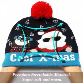 Skullies & Beanies LED Light Up Beanie Hat Christmas Cap for Women Children- Party- Bar - Multicolor-011 - CJ18WKI5HSN $14.19