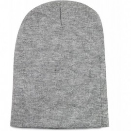 Skullies & Beanies 1300 Winter Unisex Plain Ski Beanie Knit Skull Hat - Light Grey - CC1272PCDS9 $9.73