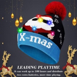 Skullies & Beanies LED Light Up Beanie Hat Christmas Cap for Women Children- Party- Bar - Multicolor-011 - CJ18WKI5HSN $14.19