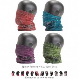 Headbands Pattern Headwear Headband Bandana - Spider Pattern No.1- 4pcs total - CR18M5LA3G3 $13.48