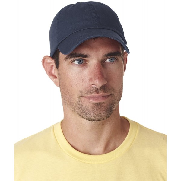 Baseball Caps Men's Classic Cut Washed Chino Unconstructed Twill Cap - Navy - CB1147605V9 $15.47
