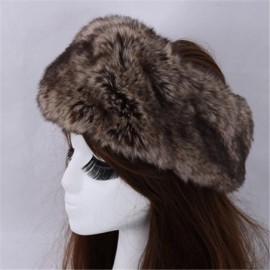 Cold Weather Headbands Women's Faux Fur Headband with Elastic Winter Earwarmer Earmuff Hat Ski - Deep Grey - C612MZP6KGL $10.40