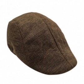 Newsboy Caps Beret Hat for Men-Outdoor Sun Visor Hat Unisex Adjustable Peaked Cap Newsboy Hat (Dark Gray) (Coffee) - Coffee -...