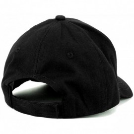 Baseball Caps Captain Anchor Embroidered Deluxe 100% Cotton Cap - Black - C6126FYTKFH $18.20