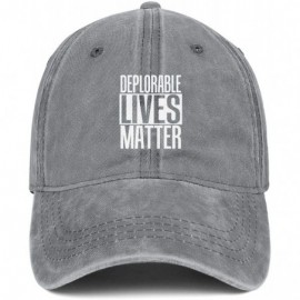 Baseball Caps Deplorable Lives Matter Women's Men Denim Sports Cap Adjustable Snapback Travel Hat - Deplorable Lives Matter-1...
