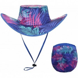 Sun Hats Palm Tree Foldable Sun Hat & Pouch - Travel- Beach- Event- Concert & Parade - Palm Tree Cowboy Style - C718EZNWRO3 $...