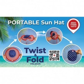 Sun Hats Palm Tree Foldable Sun Hat & Pouch - Travel- Beach- Event- Concert & Parade - Palm Tree Cowboy Style - C718EZNWRO3 $...