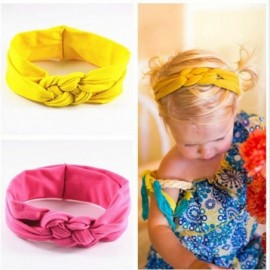 Headbands Elastic Flower Printed Turban Head Wrap Headband Twisted Hair Band - Lavender - CY12N785T7G $7.69