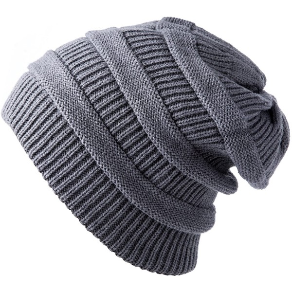 Skullies & Beanies Daily Knit Beanie- Warm- Stretchy & Soft Beanie Hats for Men and Women Chunky Skull Cap - C3187Q9HDH8 $17.10