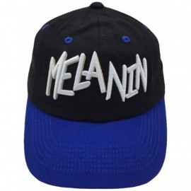 Baseball Caps Melanin Dad Hat Baseball Cap Letter Embroidered Dad Hat Adjustable Strapback Cap - Black-navy - C818L36GD88 $10.93