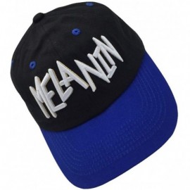 Baseball Caps Melanin Dad Hat Baseball Cap Letter Embroidered Dad Hat Adjustable Strapback Cap - Black-navy - C818L36GD88 $10.93