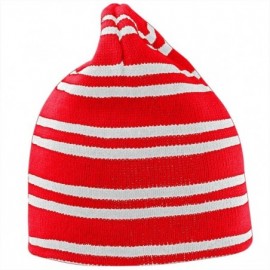 Skullies & Beanies Team Reversible Beanie - Red / White / Red - C811L18IIP1 $9.47