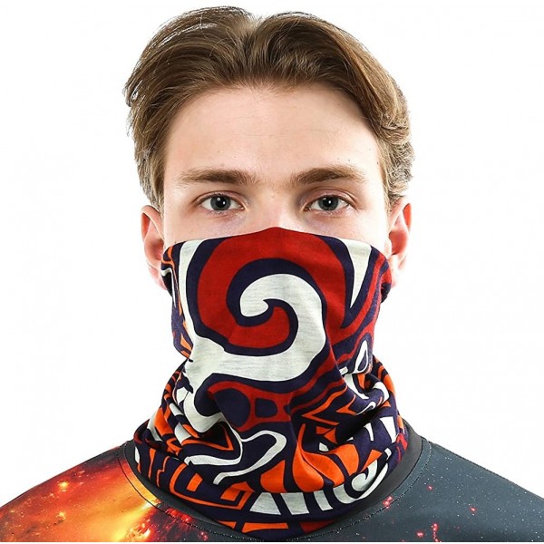 Balaclavas Versatile Multifunctional Magic Headwear - Lively Orange - CA12J3N73S3 $11.67