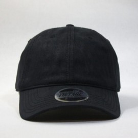 Baseball Caps Vintage Year Heavy Washed Wax Coated Adjustable Low Profile Baseball Cap (Black/Without Buckram) - CJ12O2WEYGZ ...