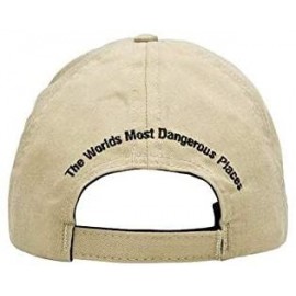 Baseball Caps Mr. DP Worlds Most Dangerous Places Ball Cap Tan - CA18K4QXZIL $19.12