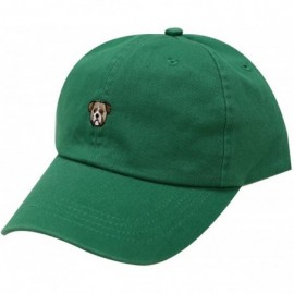 Baseball Caps Bulldog Small Embroidered Cotton Baseball Cap - Kelly Green - CI12J345F2D $11.31