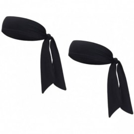 Balaclavas Sports Headband Sweatbands Wristbands - 2pcs-black+black - C718NIYZ75H $10.03