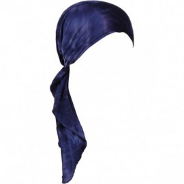 Skullies & Beanies Chemo Cancer Sleep Scarf Hat Cap Ethnic Printed Pre-Tied Hair Cover Wrap Turban Headwear - Aa Royal Blue T...