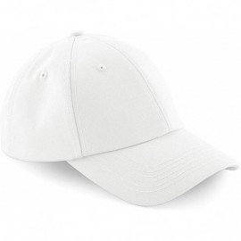 Baseball Caps Unisex Authentic 6 Panel Baseball Cap - Solid White - C917YU9HL5W $8.83