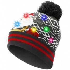 Skullies & Beanies LED Light Up Beanie Hat Christmas Cap for Women Children- Party- Bar - Multicolor-029 - CB18WL9QXCO $17.93