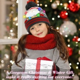 Skullies & Beanies LED Light Up Beanie Hat Christmas Cap for Women Children- Party- Bar - Multicolor-029 - CB18WL9QXCO $17.93