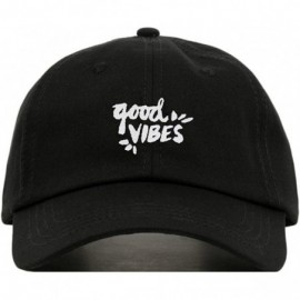 Baseball Caps Good Vibes Baseball Hat- Embroidered Dad Cap- Unstructured Soft Cotton- Adjustable Strap Back (Multiple Colors)...