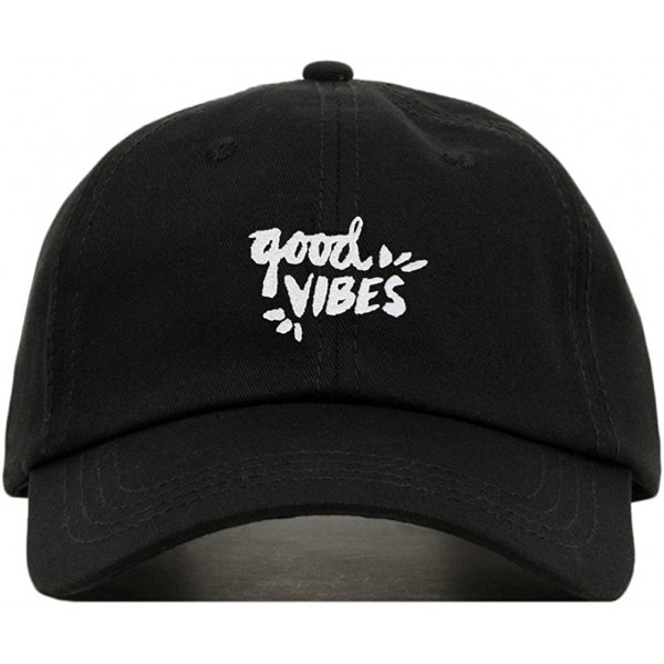 Baseball Caps Good Vibes Baseball Hat- Embroidered Dad Cap- Unstructured Soft Cotton- Adjustable Strap Back (Multiple Colors)...