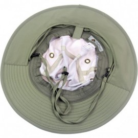 Sun Hats Mens Sun Hat with Neck Flap Quick Dry UV Protection Caps Fishing Hat - Off White - C6126SGEYSZ $15.11