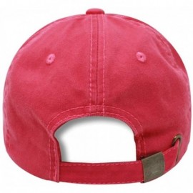 Baseball Caps Elephant Dad Hat Cotton Baseball Cap Polo Style Low Profile - Hot Pink - CA18N8R2YU0 $14.12