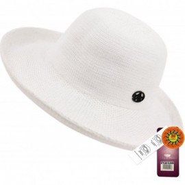 Sun Hats Women's Victoria Straw Hat cl2686 - White - CD182XNR2SU $16.86